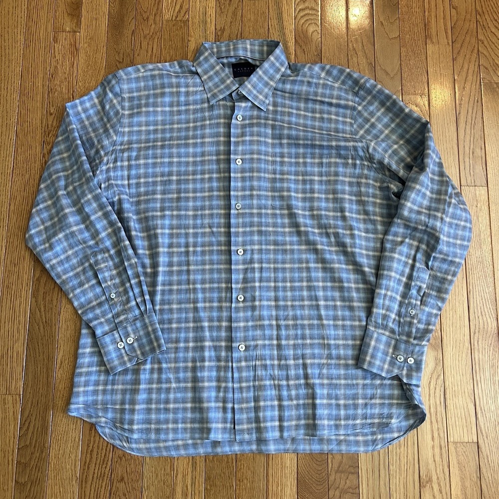 Calder Caramel Mens XL Long Sleeve Button Shirt Cotton Limited Edition 1/70